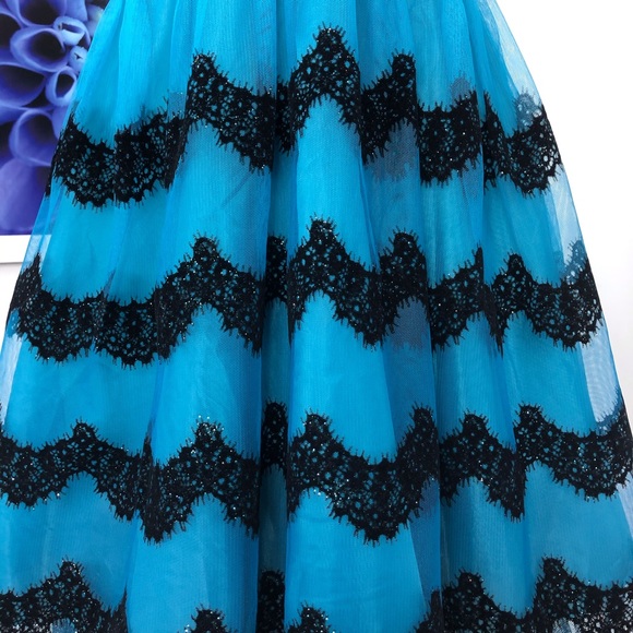 B. Smart Halter Tulle Party Prom Dress - Picture 6 of 7